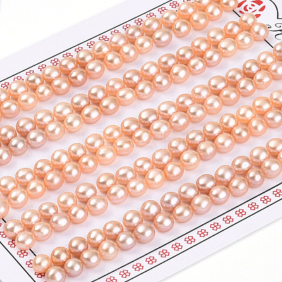 Grade 3A Natural Cultured Freshwater Pearl Beads PEAR-N018-3A-4550B-1