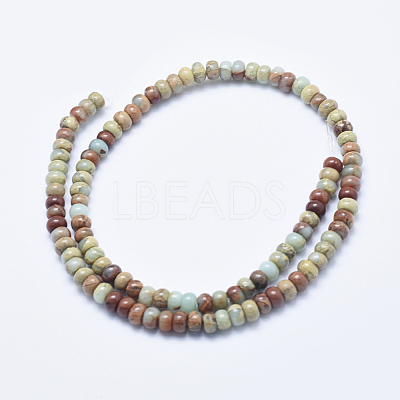 Natural Aqua Terra Jasper Beads Strands G-E444-16-6mm-1