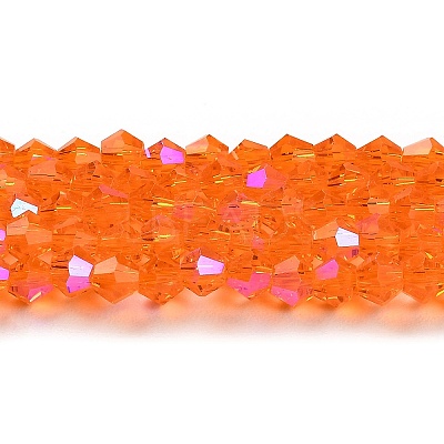 Transparent Electroplate Glass Beads Strands EGLA-A039-T3mm-L11-1
