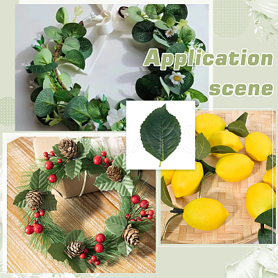 Polyester Artificial Leaf AJEW-WH0752-284C-1