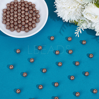 100Pcs Tibetan Style Zinc Alloy Beads FIND-PA0001-64-1