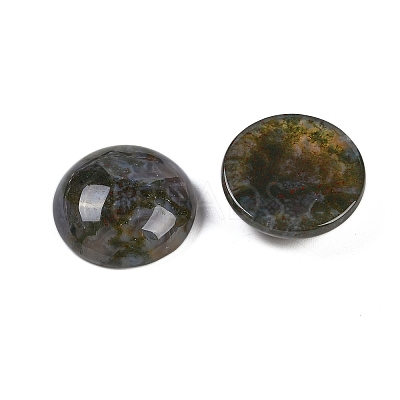 Natural Indian Agate Cabochons G-T020-18mm-38-1