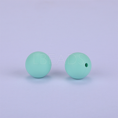 Round Silicone Focal Beads SI-JX0046A-93-1