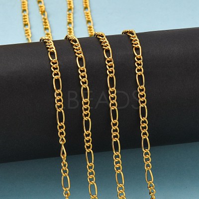 Iron Handmade Chains Figaro Chains Mother-Son Chains CHSM005Y-G-1