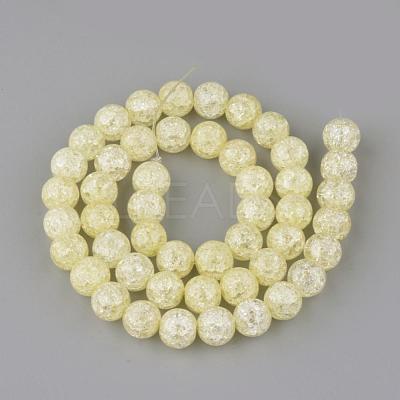 Synthetic Crackle Quartz Beads Strands GLAA-S134-8mm-06-1