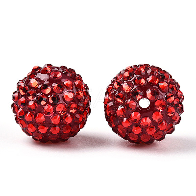 Transparent Resin Rhinestone Graduated Beads RESI-S314-18x20-05-1