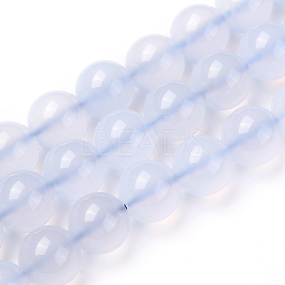 Grade A Natural Blue Lace Agate Beads Strands G-F222-29-8mm-1-1