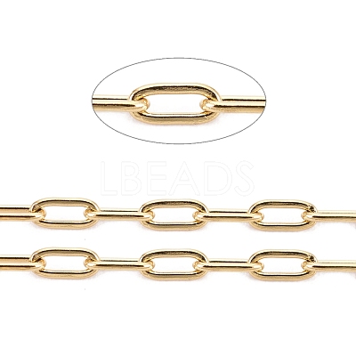 Ion Plating(IP) 304 Stainless Steel Paperclip Chains CHS-F010-01A-G-01-1