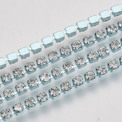 Electrophoresis Iron Rhinestone Strass Chains CHC-Q009-SS12-A01-1