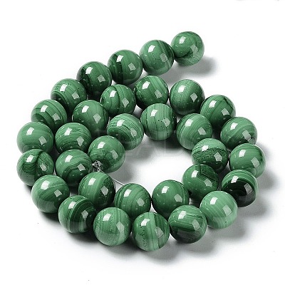 Natural Malachite Beads Strands G-F571-27AB1-7mm-1