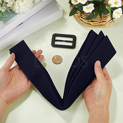 2Pcs Tie a Knot Polyester Waist Belt with Plastic Buckle AJEW-GF0014-53A-1