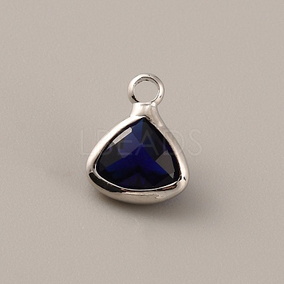 Faceted Glass Pendants GLAA-WH0030-13P-09-1