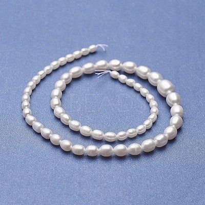 Natural Cultured Freshwater Pearl Graduated Beads Strands PEAR-P060-05A-01-1