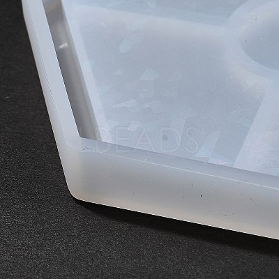 Silicone Laser Effect Cup Mat Molds X-DIY-C061-03A-1