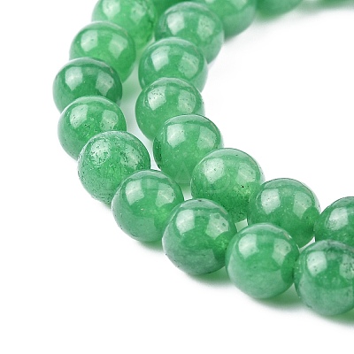 Natural White Jade Bead Strands G-R165-8mm-14-1