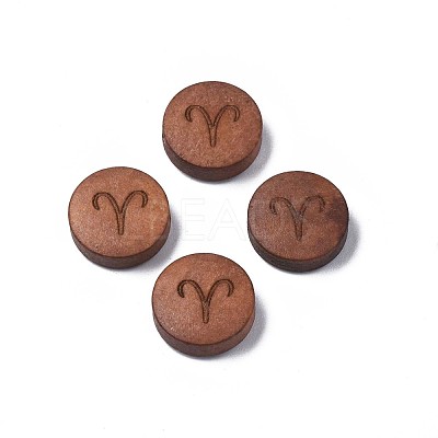 Laser Engraved Wood Beads WOOD-S053-53J-1