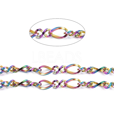 Ion Plating(IP) 304 Stainless Steel Figaro Chains CHS-I001-09MC-01-1