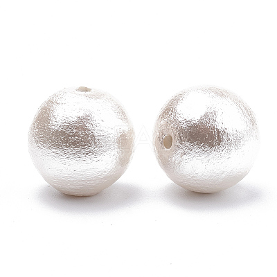 Compressed Cotton Pearl Beads WOVE-S114-6mm-11-1