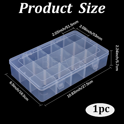 Plastic Bead Storage Containers CON-PA0001-03-1