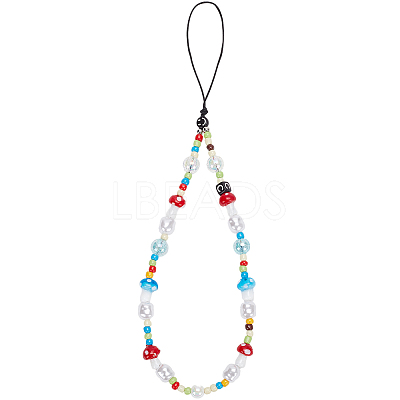 Resin Lanyard Wrist Strap Phone Star Charms Straps DIY-WH20003-13-1