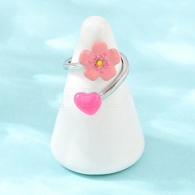 Brass Cuff Open Rings for Women KK-CBA17E5-03P-01-1