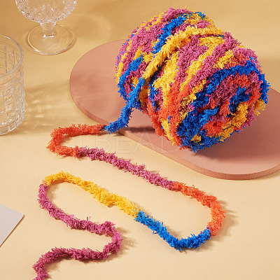 Segment Dyed Super Bulky Polyester Yarn YCOR-TADJ0001-02D-1