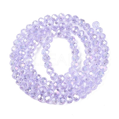 Electroplate Glass Beads Strands EGLA-A044-T4mm-B17-1