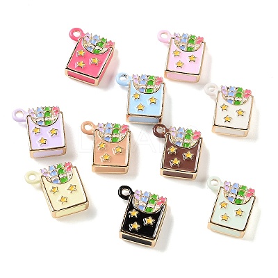 Alloy Enamel Pendants AL-CBAEAA8-09-1