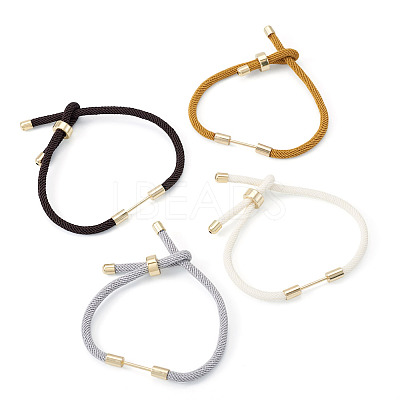 4Pcs 4 Colors Braided Nylon Cord Bracelet Making MAK-TA0001-26B-1