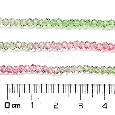 Transparent Painted Glass Beads Strands X1-DGLA-A034-T1mm-A18-1