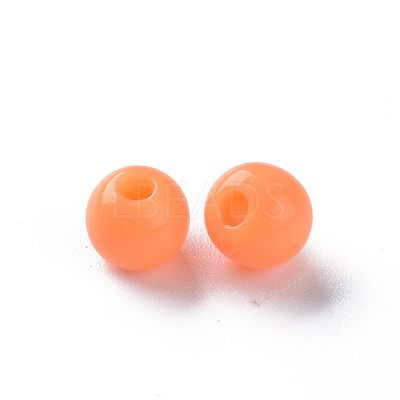 Opaque Acrylic Beads X-MACR-S370-C6mm-A11-1