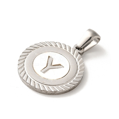 304 Stainless Steel Pendants STAS-I204-Y-P-1