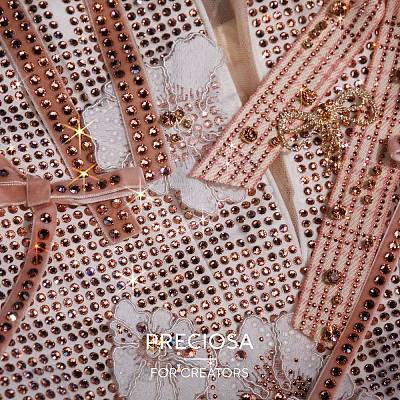 Preciosa&reg MAXIMA Crystal Round Stones Y-PRC-RBSS10-33400-1