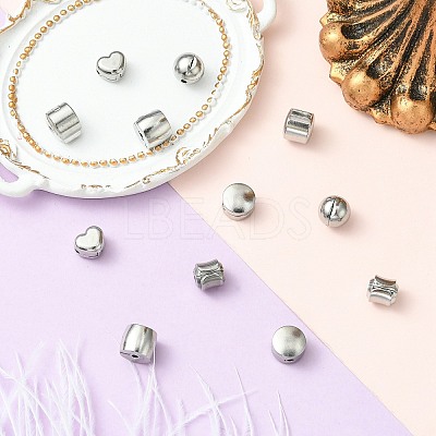 12Pcs 6 Styles 304 Stainless Steel European Style Clasps STAS-CJ0002-77-1