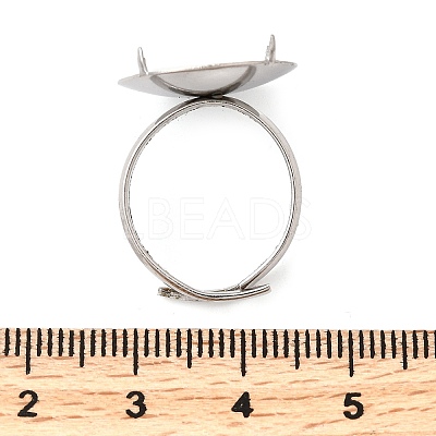 316 Stainless Steel Ring Settings STAS-D375-04P-1