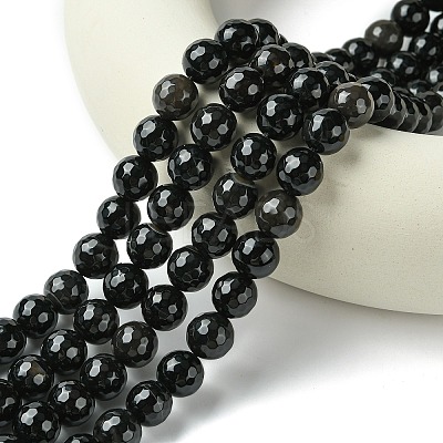 Natural Onyx Round Beads Strand G-L084-12mm-28-1