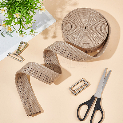 5 Yards Polycotton Ribbon OCOR-WH0078-169B-1