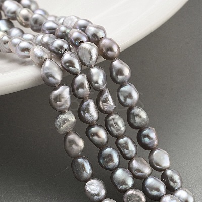 Natural Keshi Pearl Cultured Freshwater Pearl Beads Strands PEAR-P062-25A-X-1