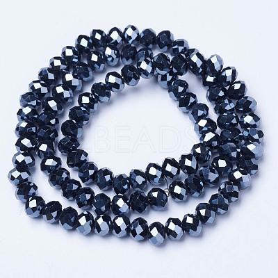 Electroplate Glass Beads Strands EGLA-A034-P8mm-A18-1
