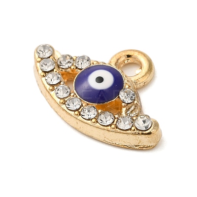 Alloy Enamel Rhinestone Glass Pendants X1-ENAM-U003-02G-05-1