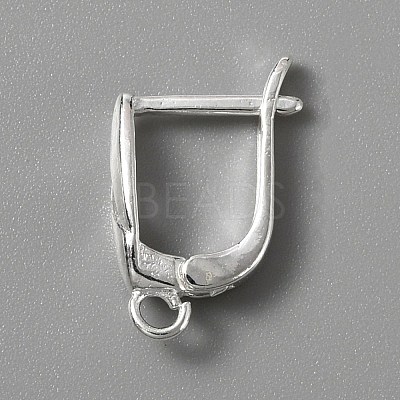 6Pcs Brass Hoop Earring Findings KK-WH0047-52S-1