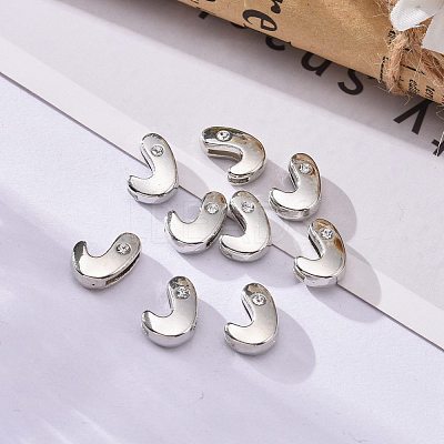 Letter Slider Beads for Watch Band Bracelet Making ALRI-O012-J-NR-1