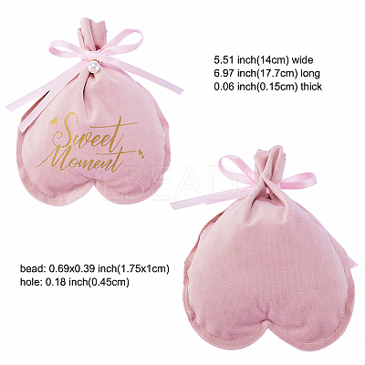 Velvet Jewelry Drawstring Gift Bags ABAG-CJC0003-02F-1