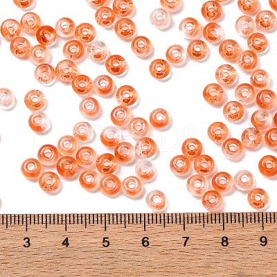 3/0 Baking Paint Transparent Colours Glass Round Beads SEED-L011-13A-13-1