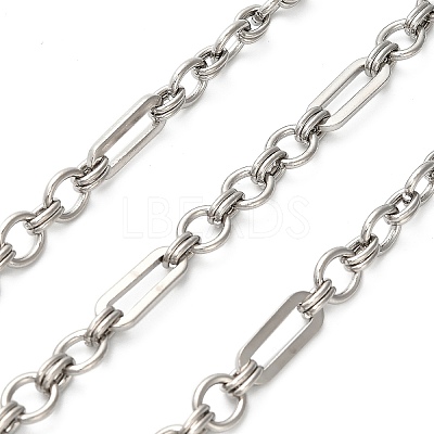 304 Stainless Steel Figaro Chains CHS-A016-75P-A-1