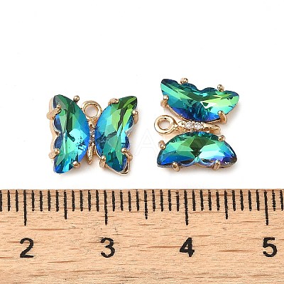 Brass with Glass Pendants FIND-Z020-02-1