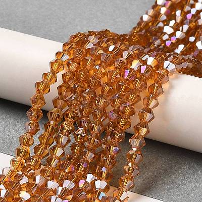 Transparent Electroplate Glass Beads Strands LS-GLAA-F029-2mm-A28-1