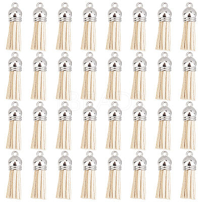100Pcs Faux Suede Tassel Pendant Decorations FIND-SC0002-29D-1