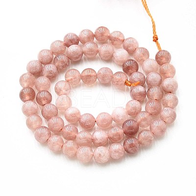 Natural Quartz Beads Strands G-N355-6mm-42-1