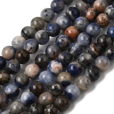 Natural Sodalite Beads Strands G-F591-13B-1